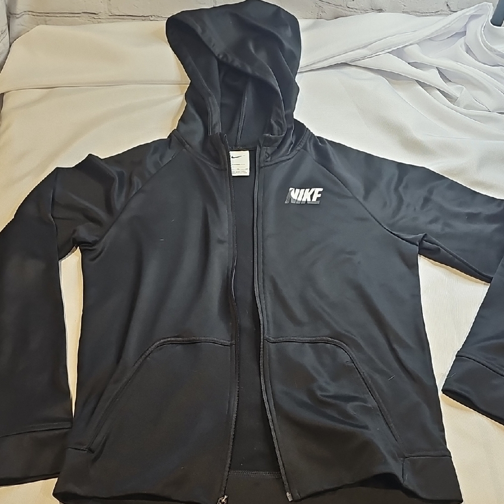 Nike Black Tgerma-Fit Full-Zip Hoodie Youth XL